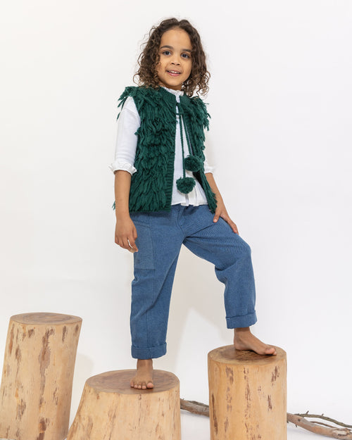 ALEX & ANT MILLY VEST - MOSS GREEN