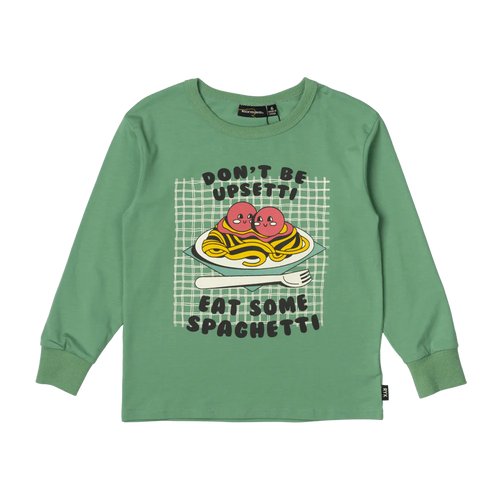ROCK YOUR BABY EAT SOME SPAGHETTI LS T-SHIRT