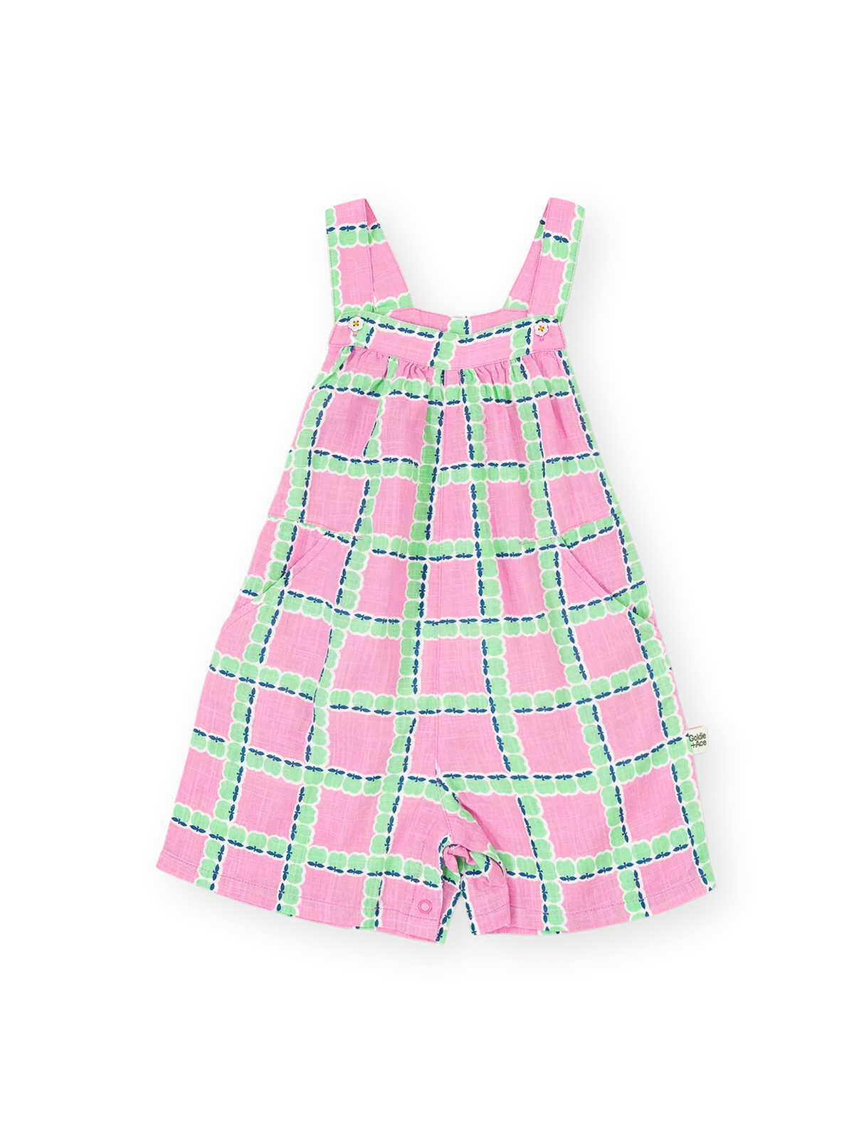 GOLDIE & ACE APPLE CHECK JUMPSUIT