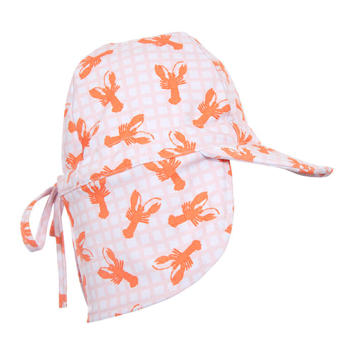 ACORN PINK LOBSTERS SWIM FLAP CAP