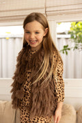ALEX & ANT SHAGGY VEST MOCHA