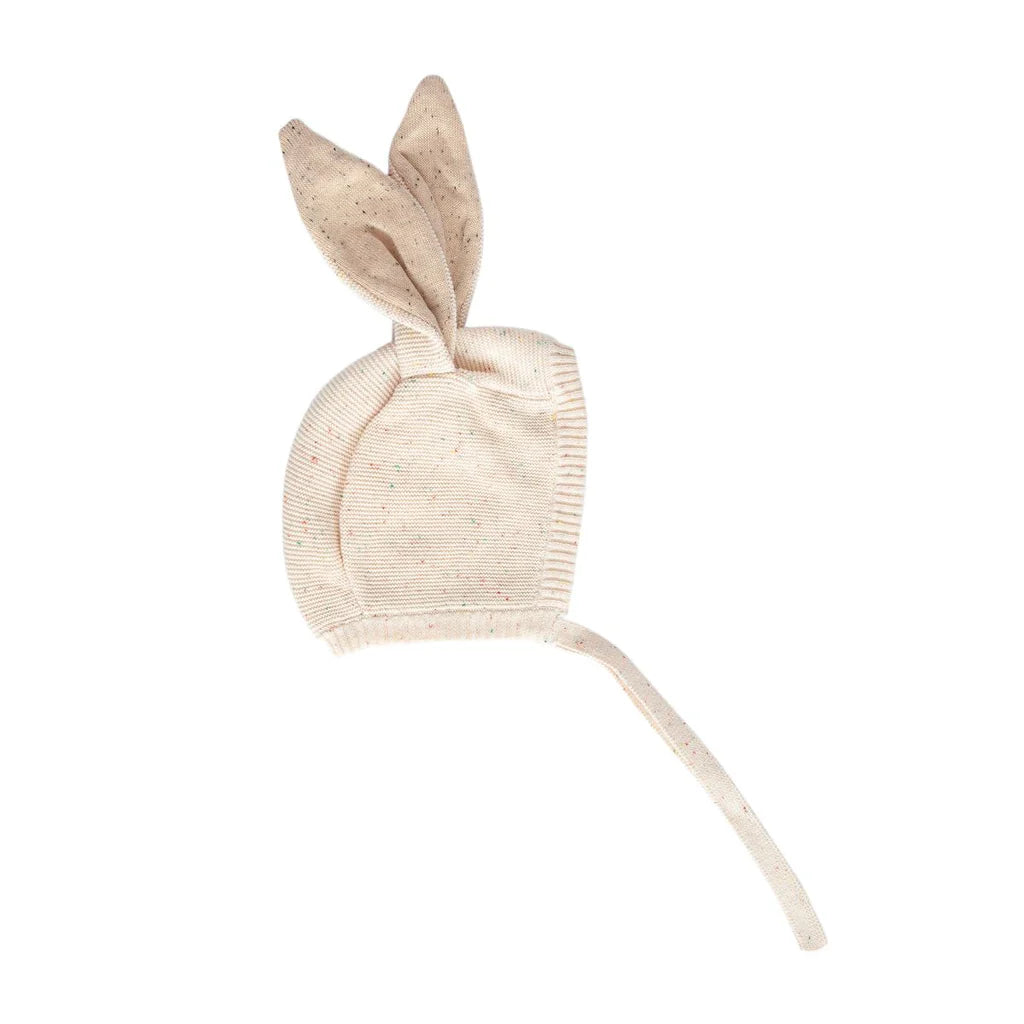 ACORN BUNNIE BEANIE CREAM SPECKLE