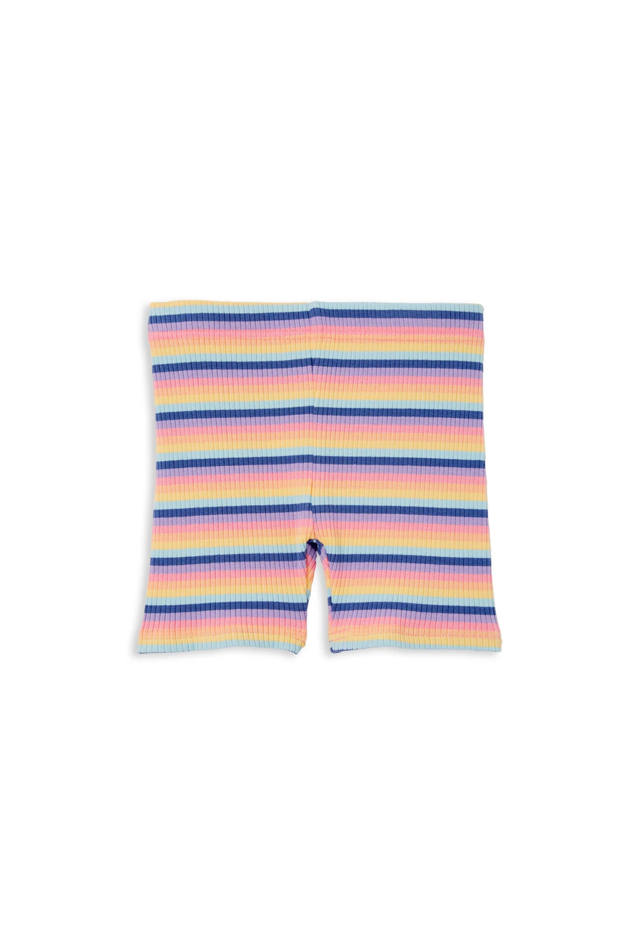 MILKY MULTI STRIPE RIB BIKE SHORT