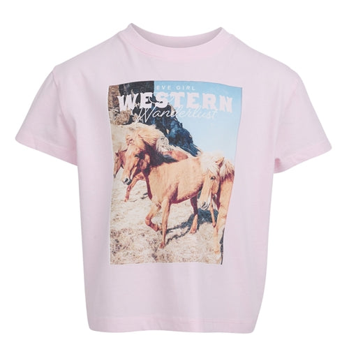 EVE GIRL WESTERN TEE PINK
