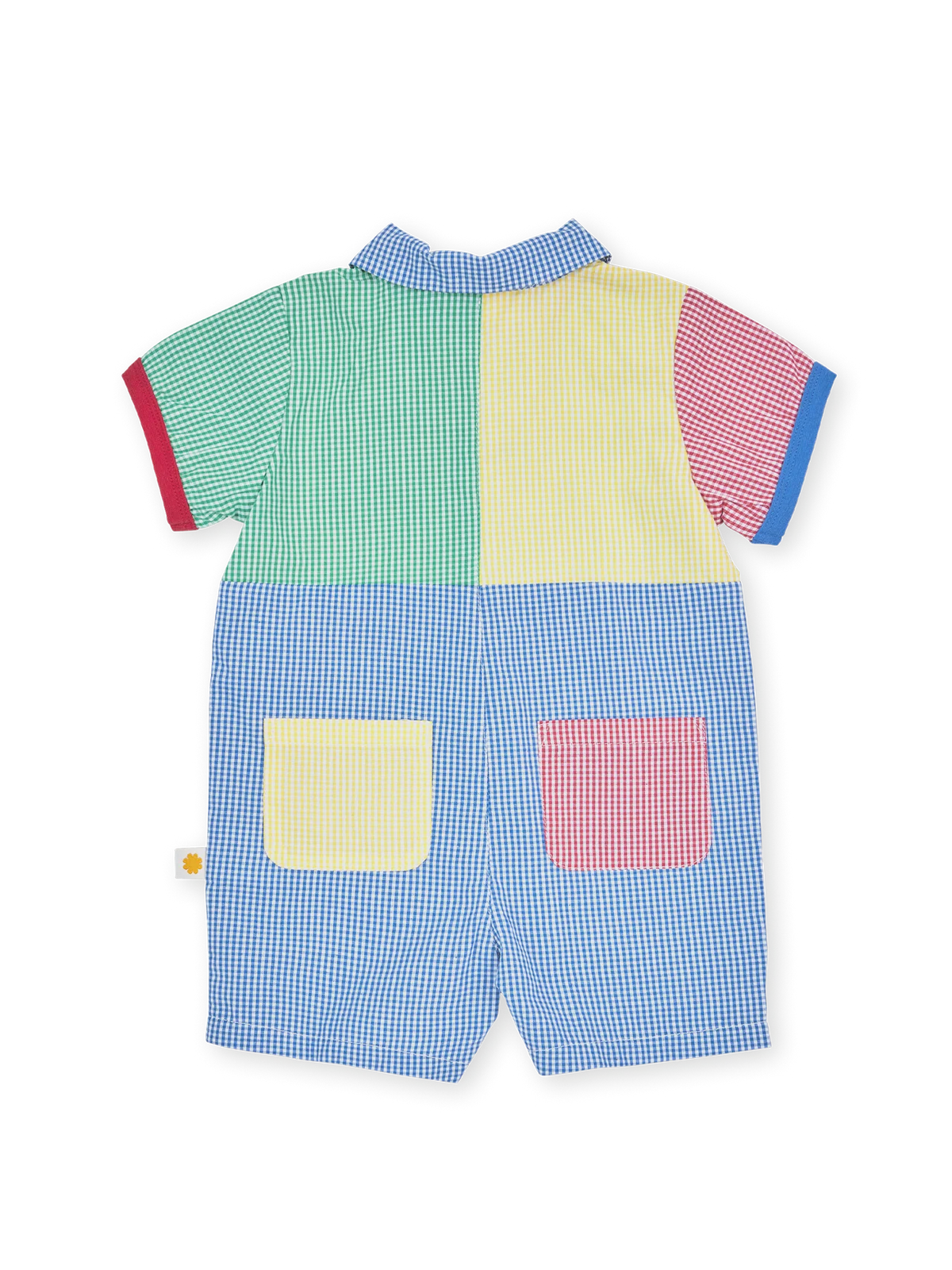 GOLDIE & ACE GINGHAM COLOUR BLOCK ROMPER