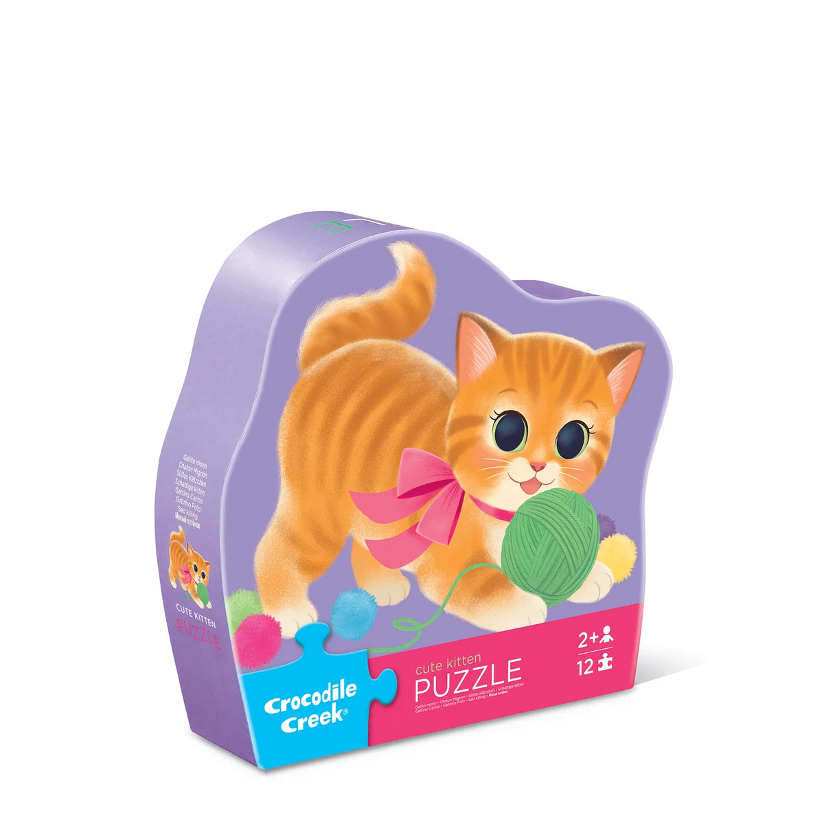 CROCODILE CREEK MINI PUZZLE 12PC - CUTE KITTEN