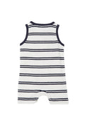 MILKY TERRY TOWELLING HENLEY ROMPER