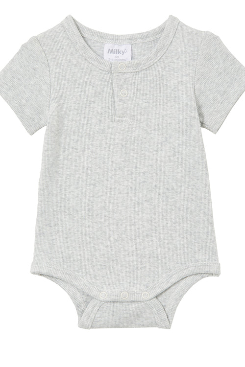 MILKY DOVE RIB BUBBYSUIT