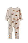 MILKY WILDLIFE ZIP ROMPER LATTE MARLE