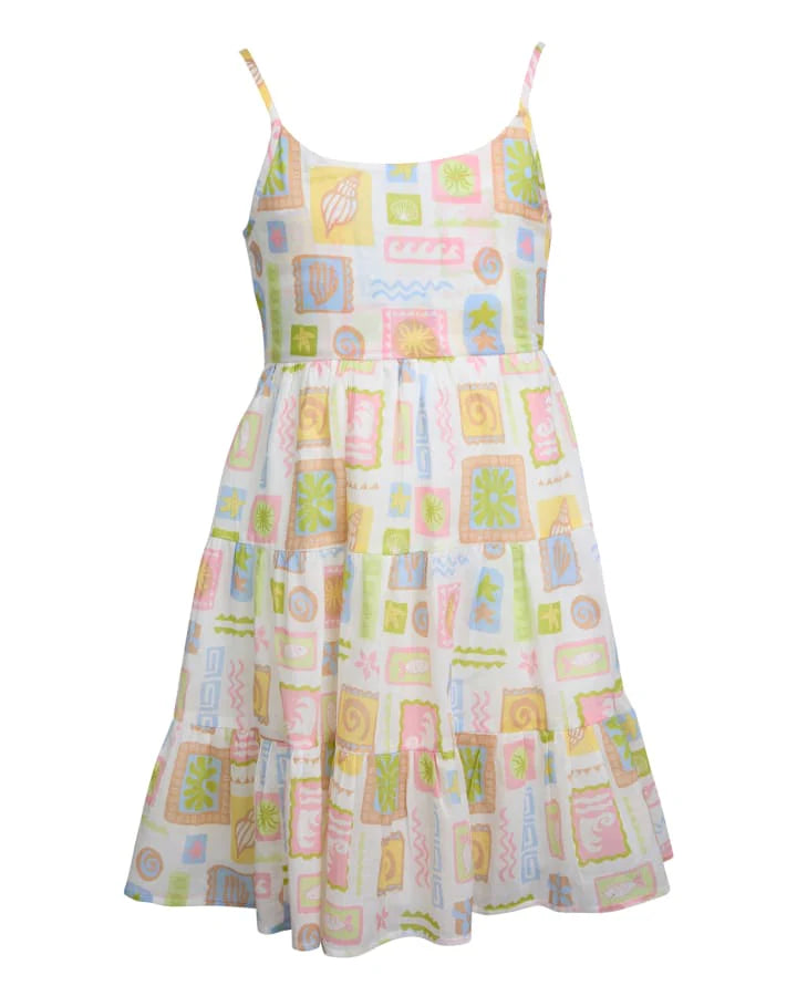 EVE GIRL MATISSE TIERED MINI DRESS (8-14)