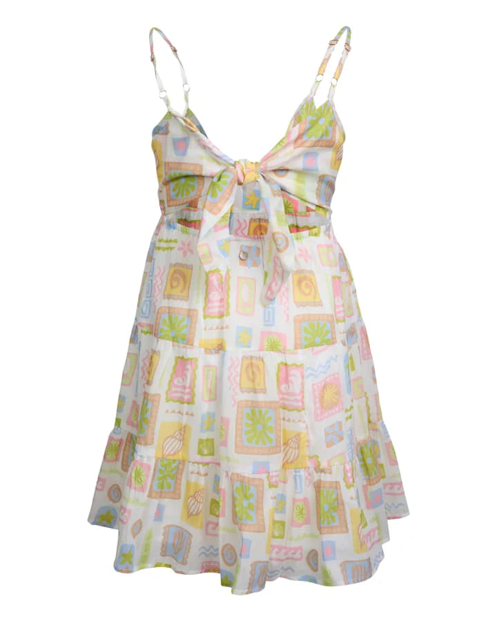 EVE GIRL MATISSE TIERED MINI DRESS (8-14)