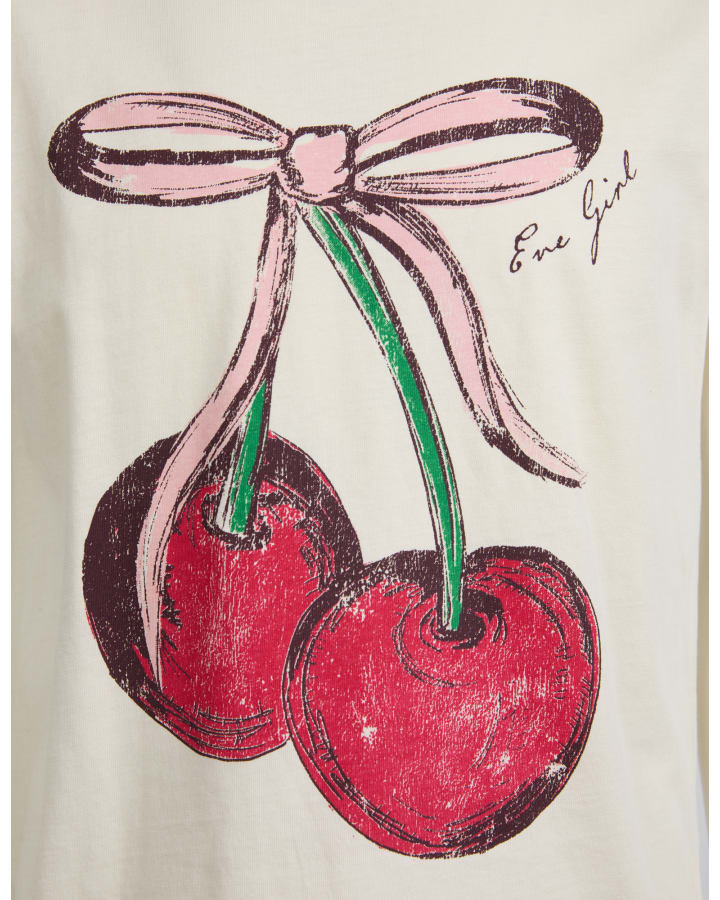 EVE GIRL CHLOE CHERRY TEE 8-14YRS