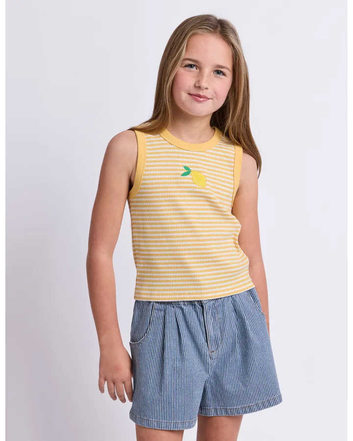 EVE GIRL SORBET RIB TANK