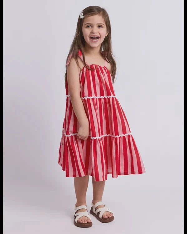 EVE GIRL AMELIA STRIPE DRESS