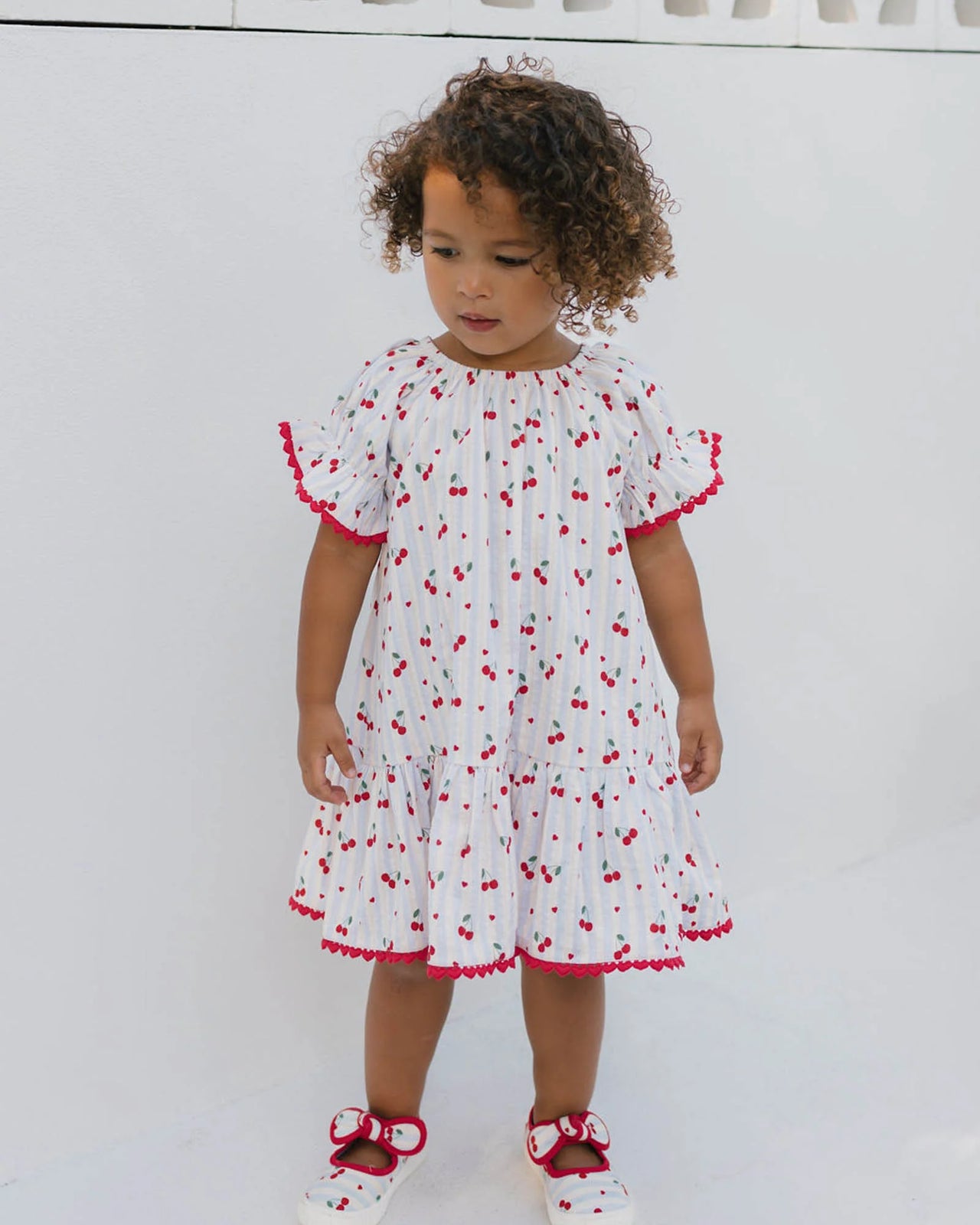 WALNUT ALEXA DRESS - CHERRY