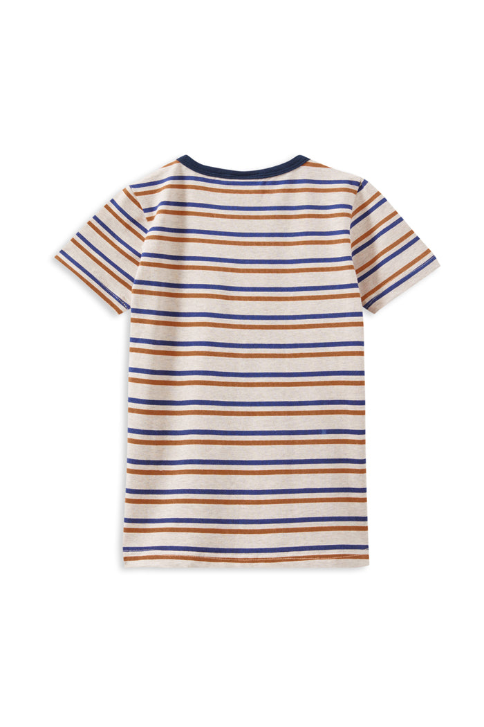 MILKY MINI STRIPE POCKET TEE