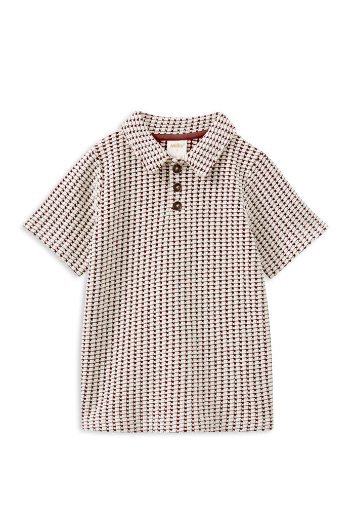 MILKY CHOCOLATE KNIT POLO