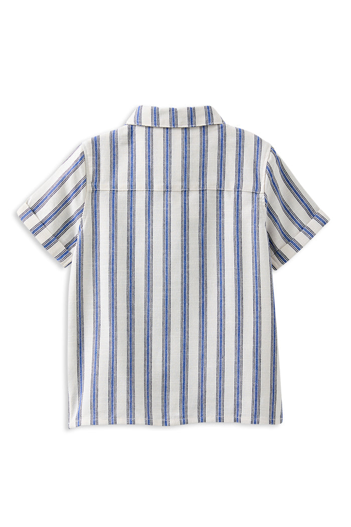 MILKY STRIPE LINEN SHIRT
