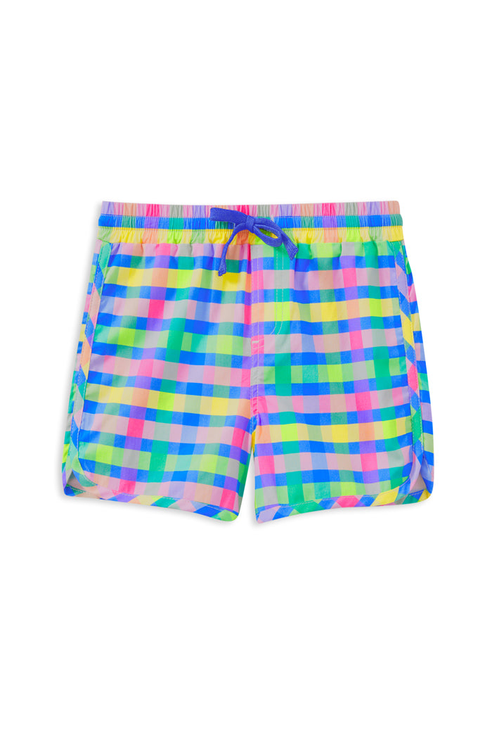 MILKY PICNIC CHECK SHORT