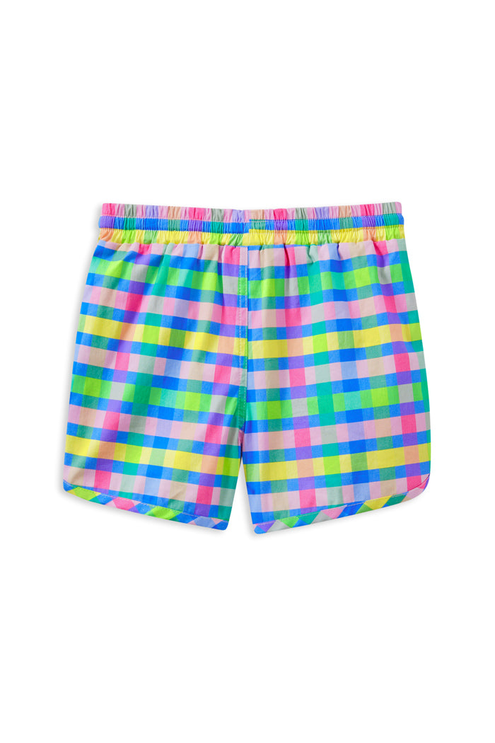 MILKY PICNIC CHECK SHORT