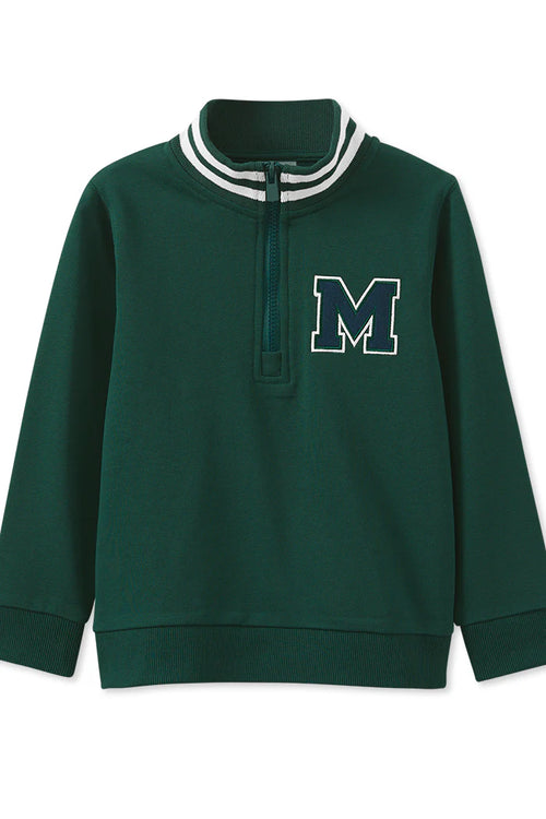 MILKY GREEN ZIP SWEAT