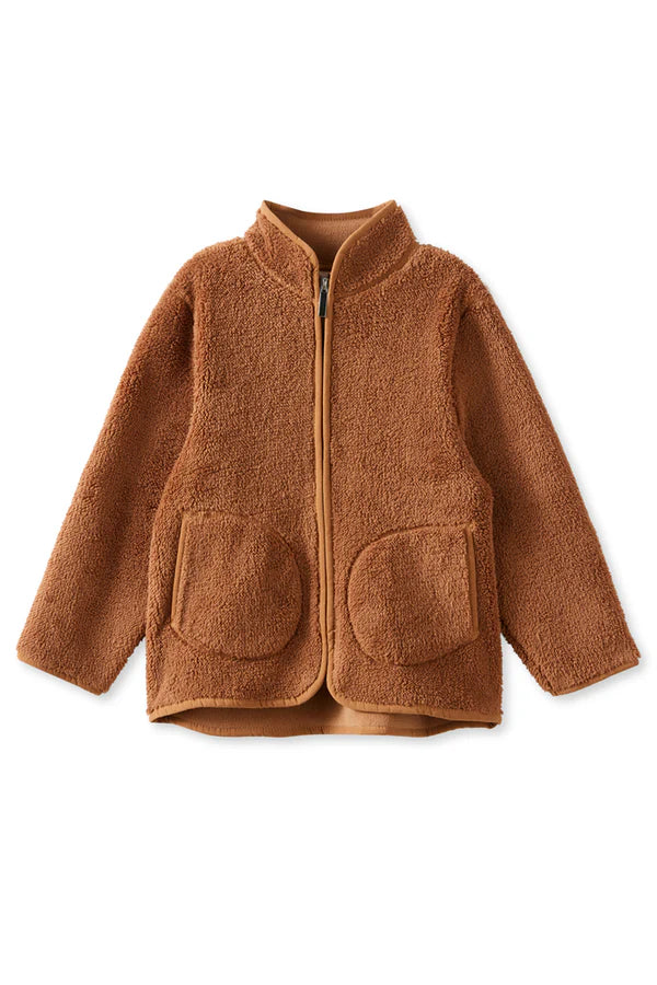 MILKY SHERPA JACKET - TEDDY