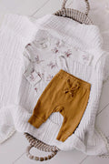 CONFETTI KIDZ RIBBED SLOUCH PANTS - MUSTARD