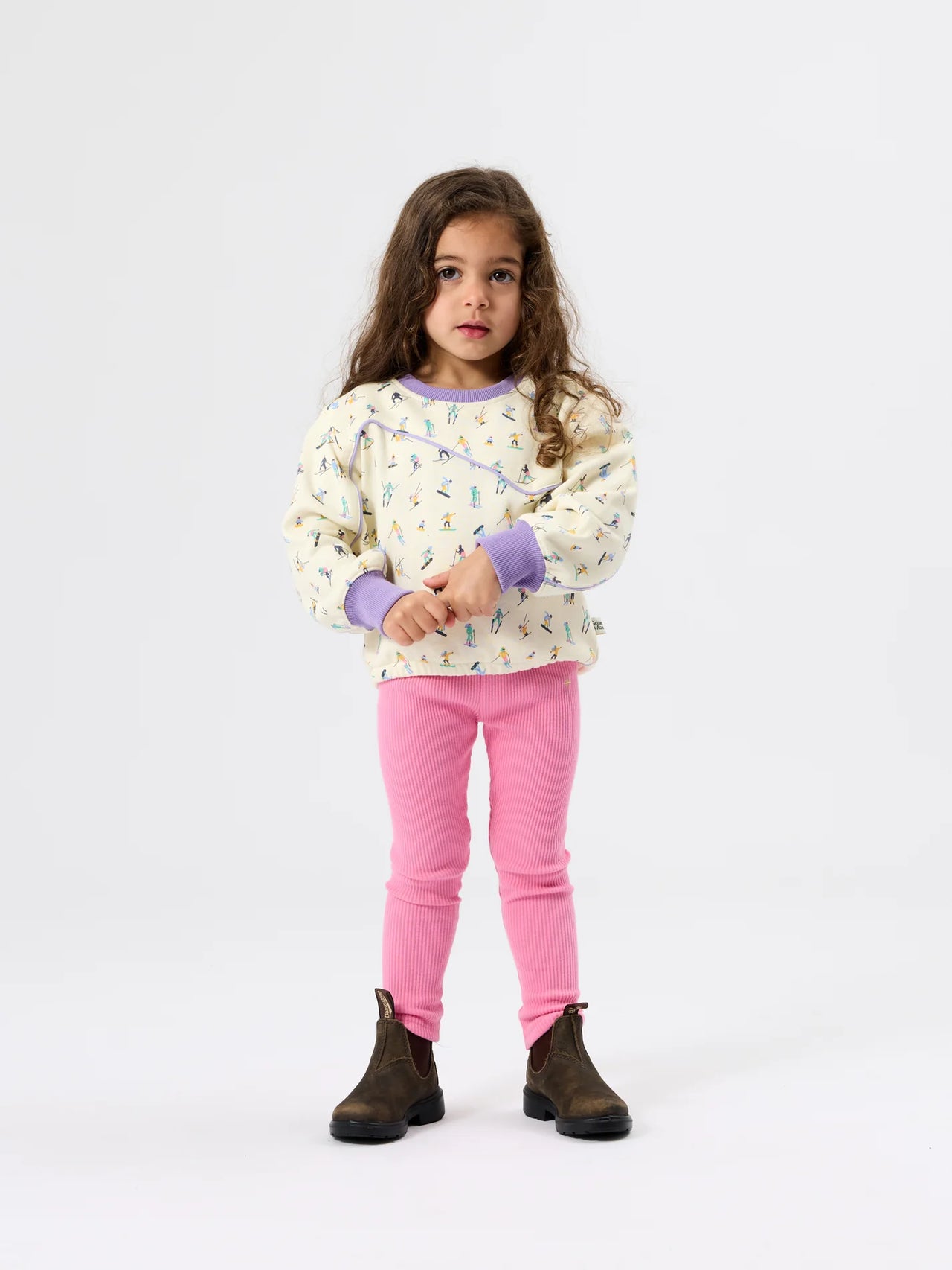 GOLDIE & ACE BOWIE RIB LEGGING DEEP PINK