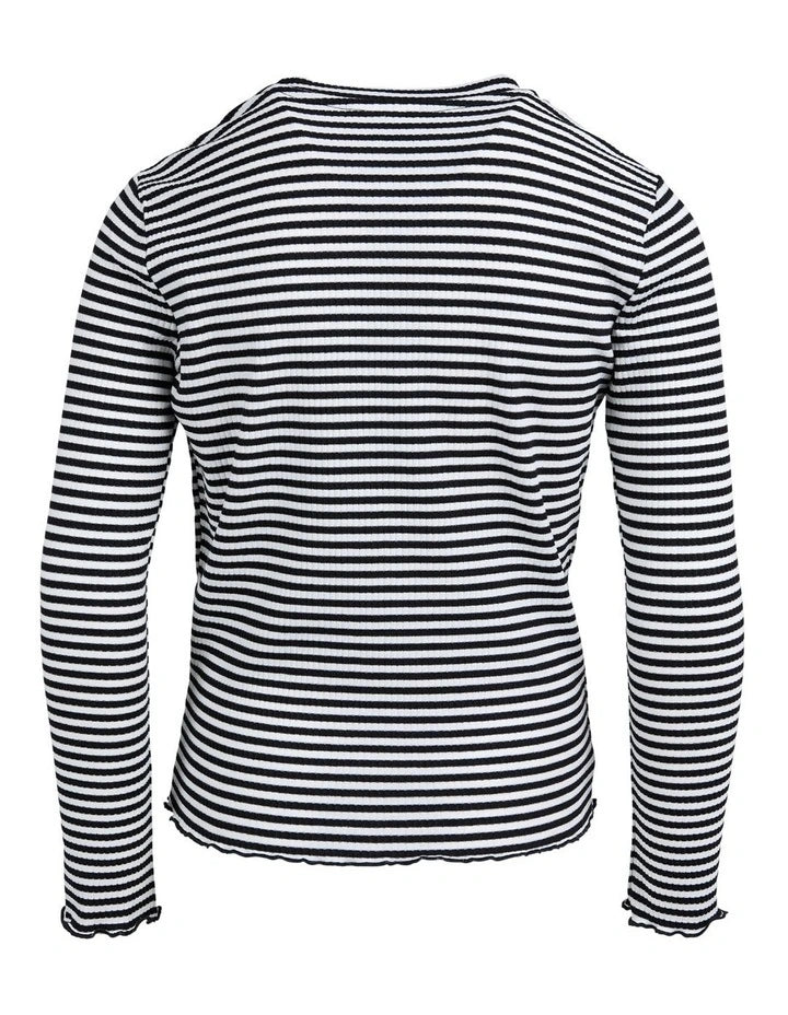 EVE GIRL TULLY LONG SLEEVE RIB TEE