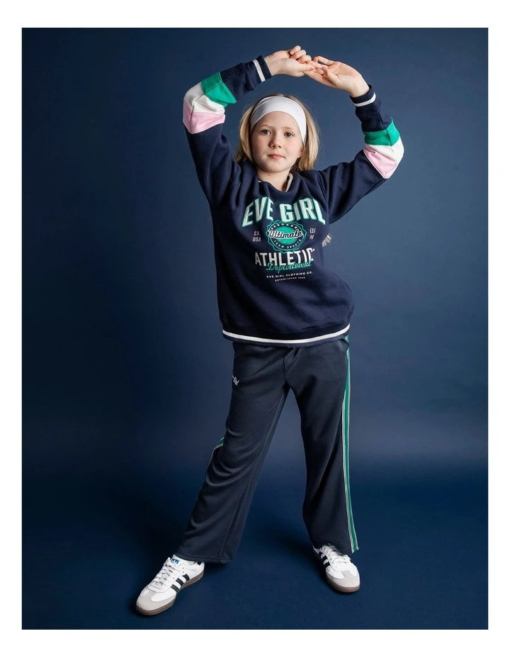 EVE GIRL ULTIMATE FLARE TRACKPANT NAVY