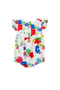 MILKY HIBISCUS POPLIN PLAYSUIT