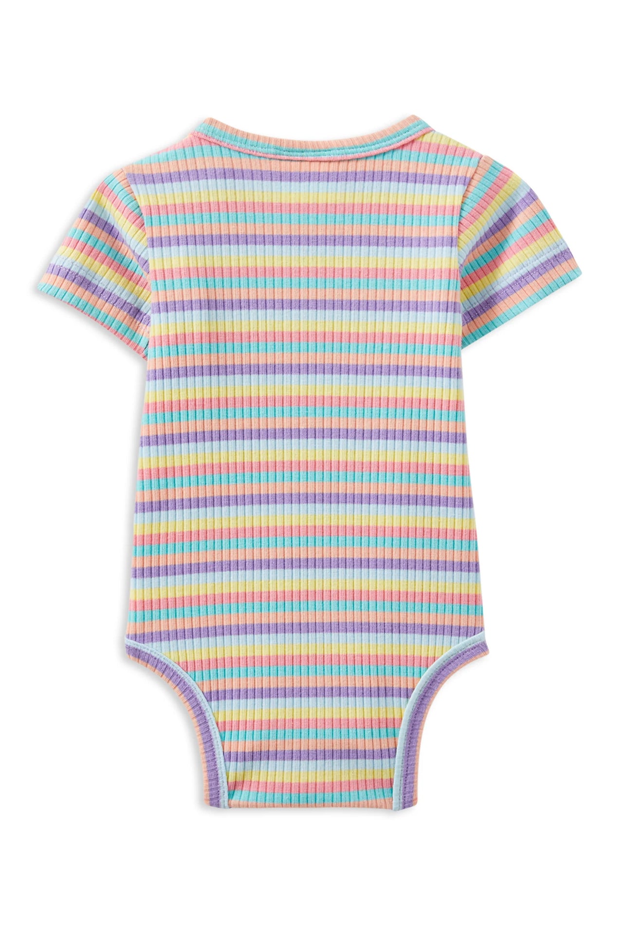 MILKY MULTI STRIPE RIB BUBBYSUIT