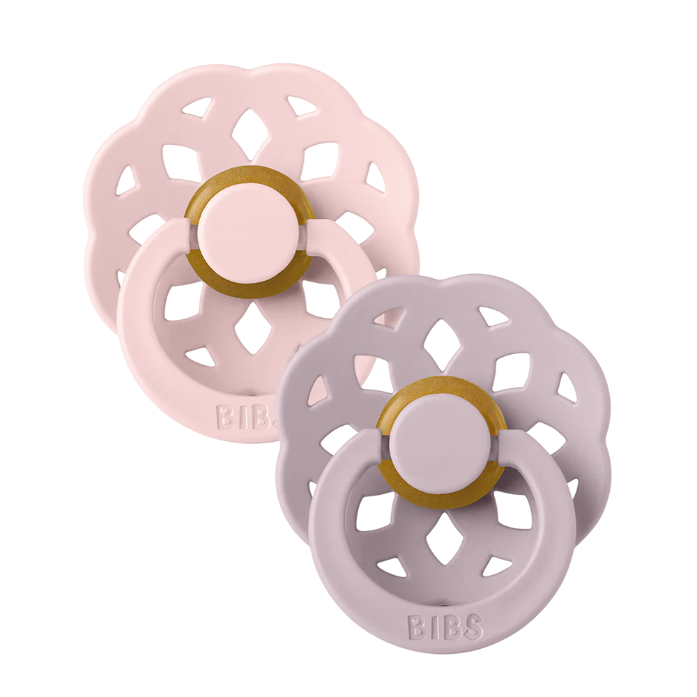 BIBS BOHEME 2 PACK SIZE 1 BLOSSOM/DUSKY LILAC