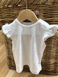 TINY TWIG FRILL OVERALL SET BERRY GINGHAM/WHITE