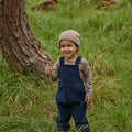 NATURE BABY TIPPER OVERALLS NAVY