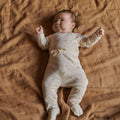NATURE BABY FOOTED ROMPERS BUMBLE BEE PRINT