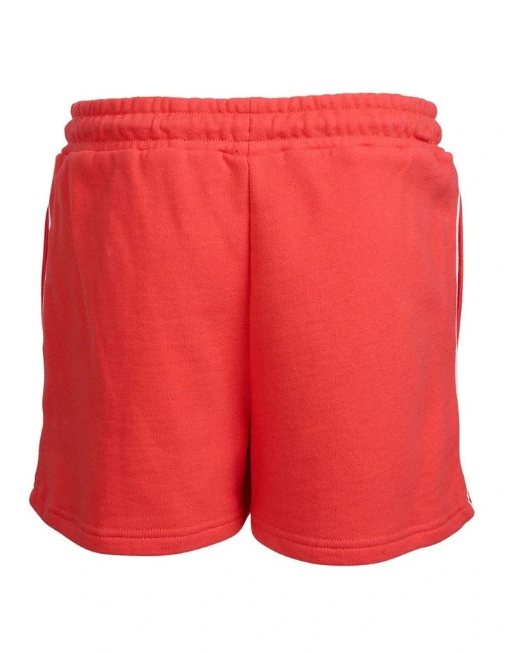EVE GIRL SPORTS CLUB RED FLEECE SHORT