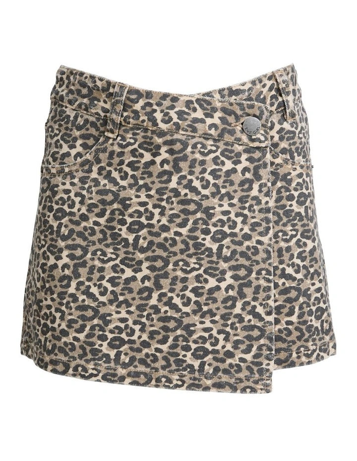 EVE GIRL HOLLY LEOPARD SKORT (8-14)