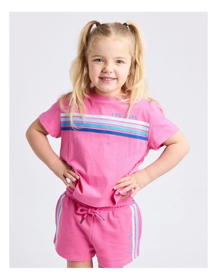 EVE GIRL RETRO TEE PINK