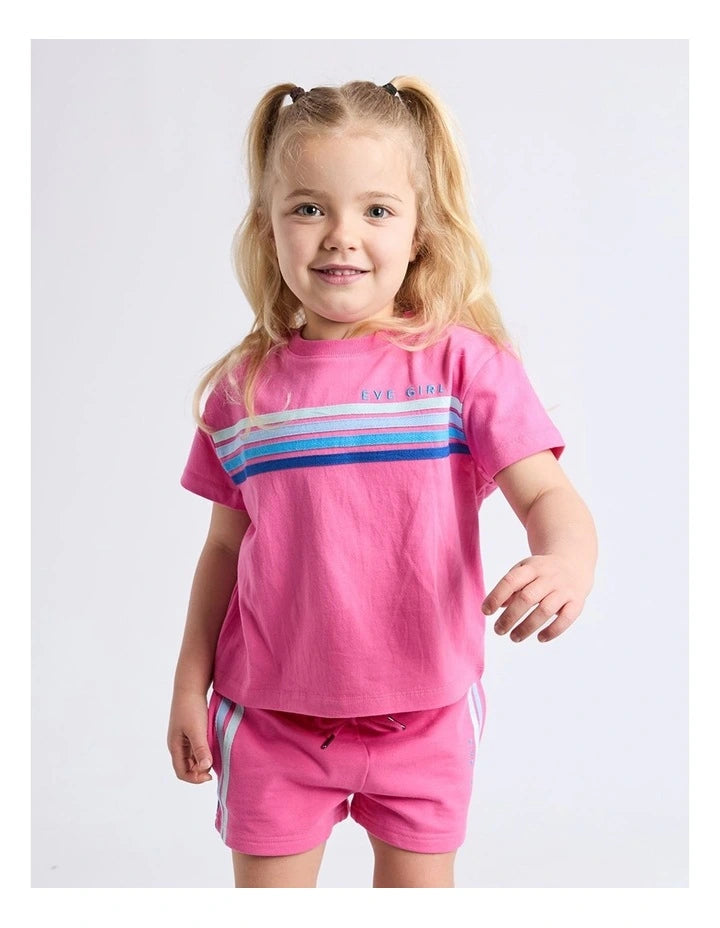 EVE GIRL RETRO TEE PINK