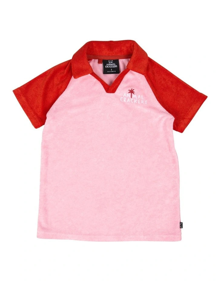 ANIMAL CRACKERS CONTRAST TEE DRESS