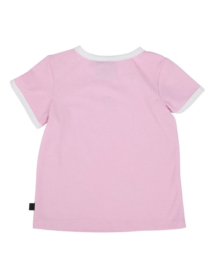 ANIMAL CRACKERS VARIED TEE PINK
