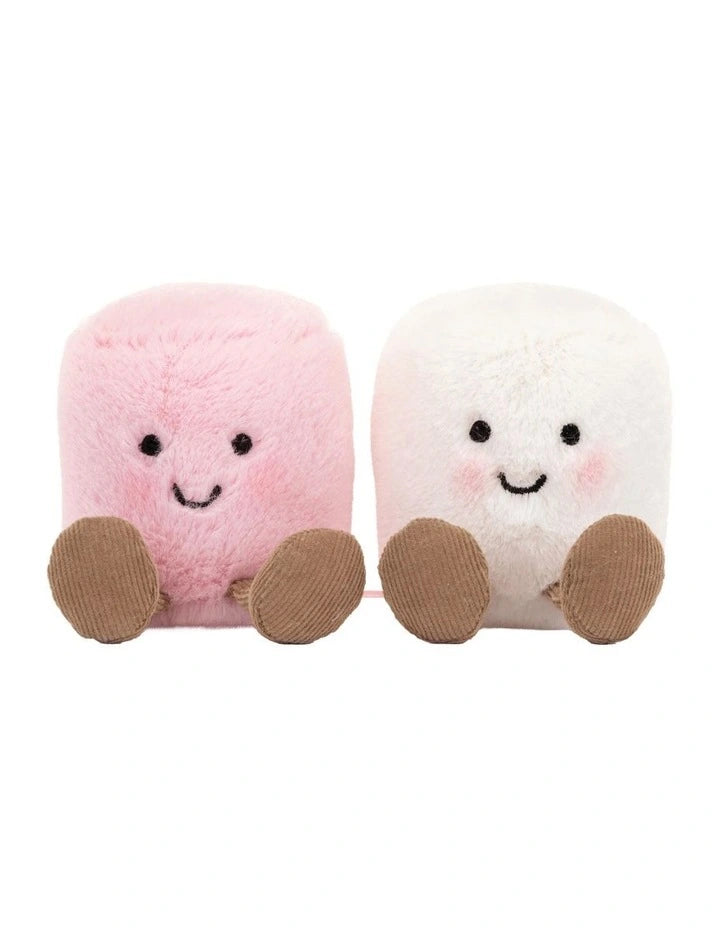 JELLYCAT AMUSEABLES PINK & WHITE MARSHMALLOWS