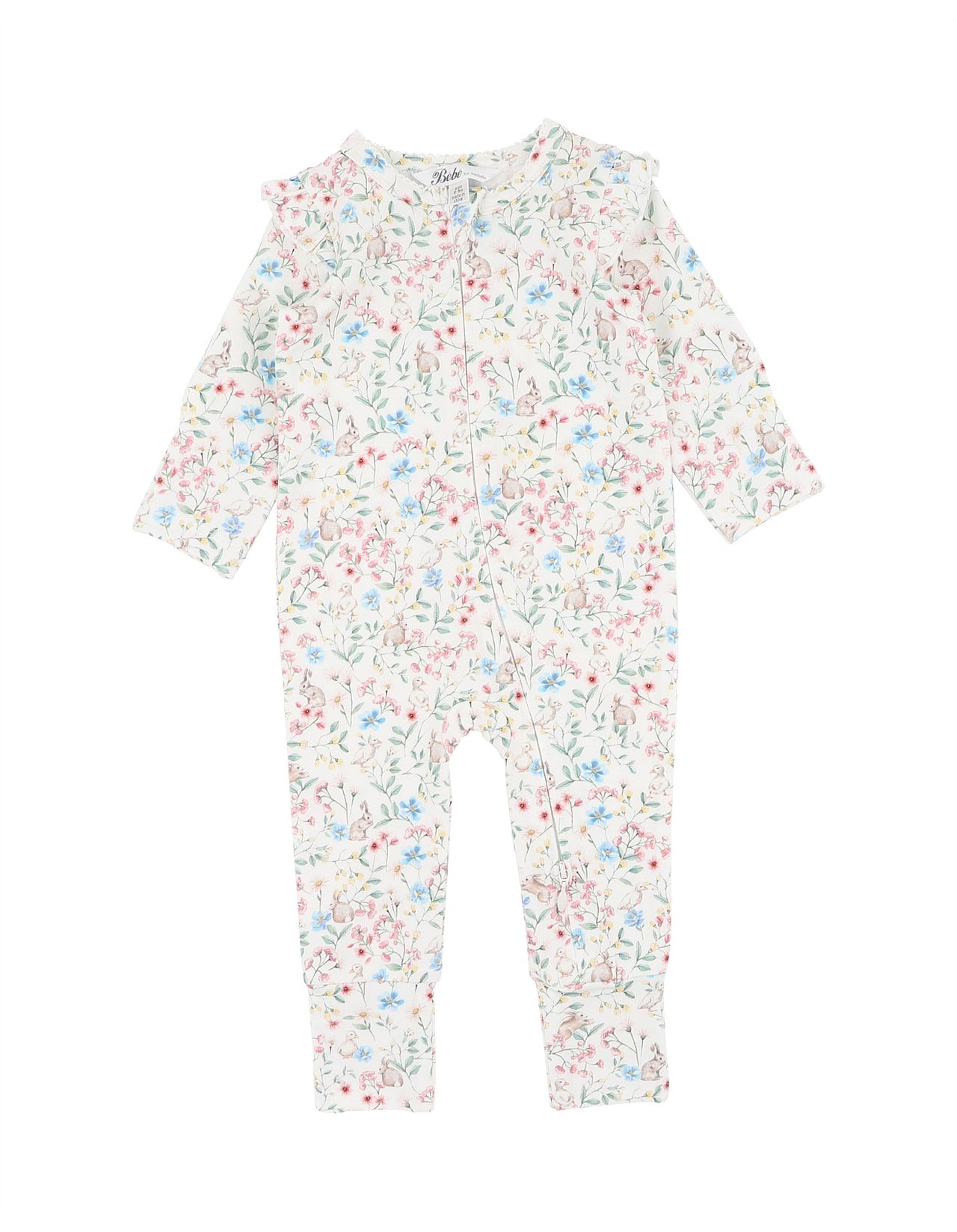 BEBE BONNIE ORGANIC LS ZIPSUIT