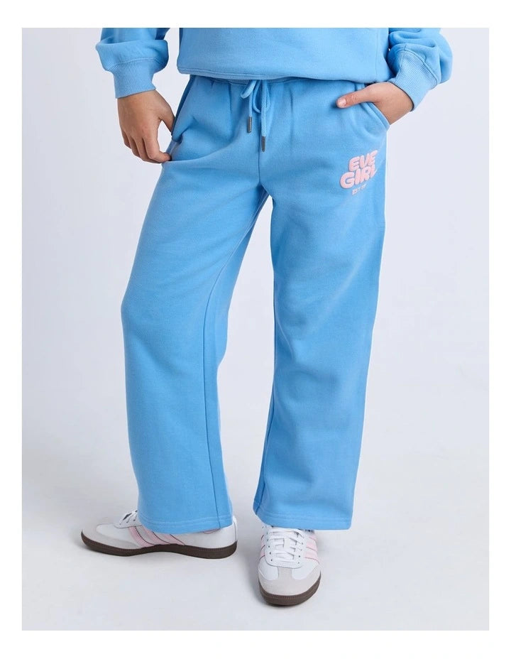 EVE GIRL SPORTS CLUB FLARE TRACKPANT BLUE