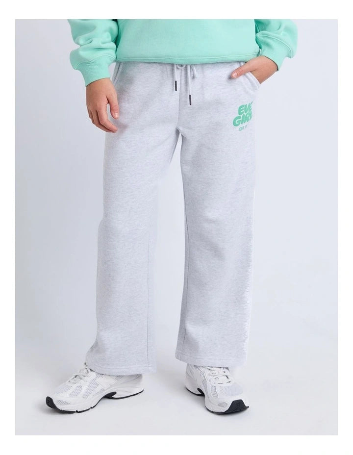 EVE GIRL SPORTS CLUB FLARE TRACKPANT SNOW MARLE