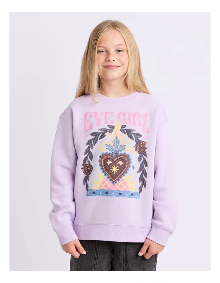 EVE GIRL FLAMING HEART CREW