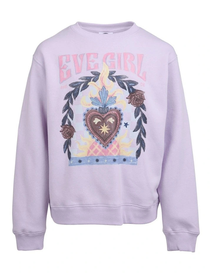 EVE GIRL FLAMING HEART CREW