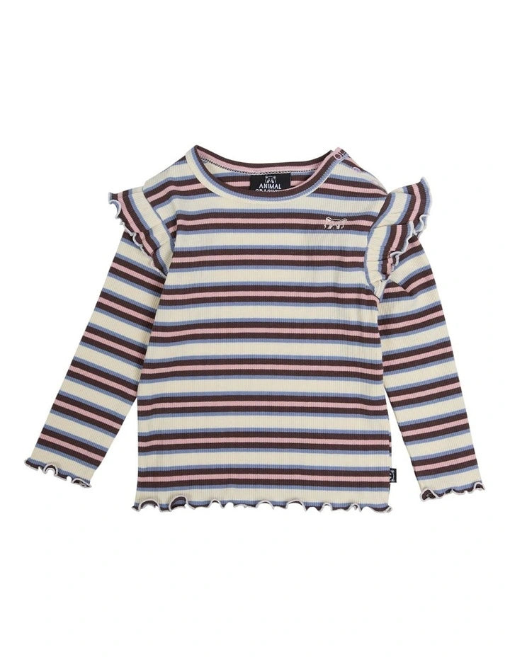 ANIMAL CRACKERS ALPINE LS STRIPE RIB