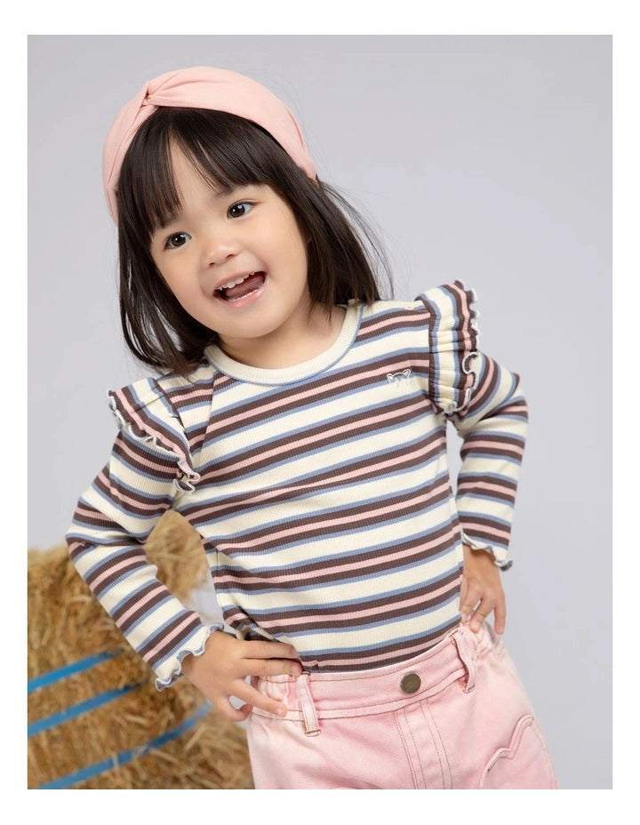 ANIMAL CRACKERS ALPINE LS STRIPE RIB